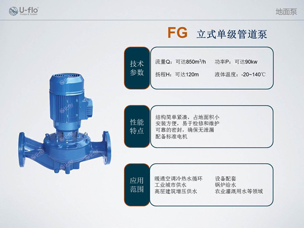 立式管道泵型号参数